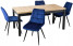 Produkt: Zestaw stół i krzesła HUGO Artisan i 4 krzesła RIO Granat