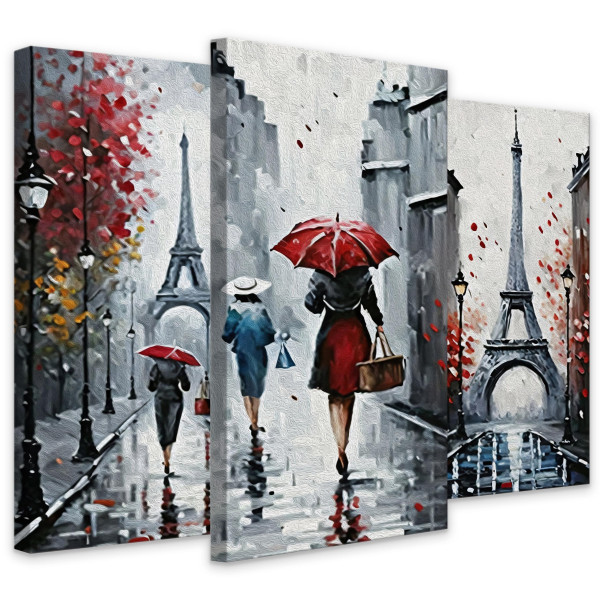 Obrazy Do Salonu Abstrakcyjny Deszczowy Paryż, 576886