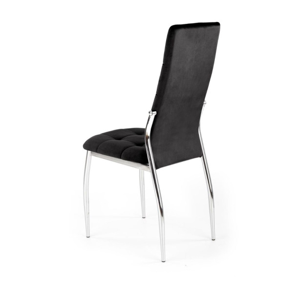Krzesło tapicerowane K416 VELVET czarne, 5771422