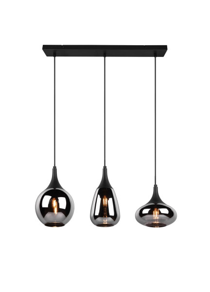 Lampa wisząca czarny metalizowany LUMINA 3xE14x40W Trio, 5833584
