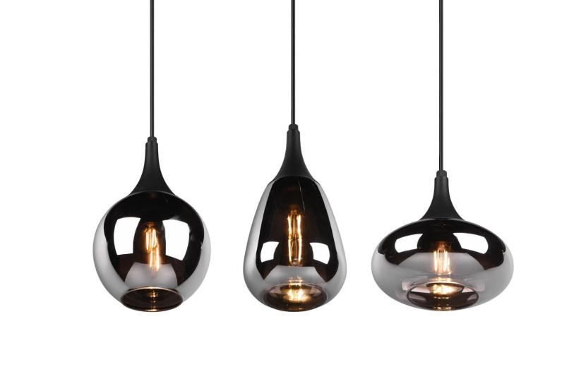 Lampa wisząca czarny metalizowany LUMINA 3xE14x40W Trio, 5833586
