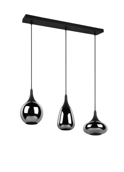 Lampa wisząca czarny metalizowany LUMINA 3xE14x40W Trio, 5833587