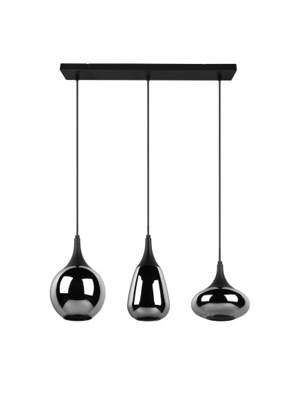 Lampa wisząca czarny metalizowany LUMINA 3xE14x40W Trio, 5833588