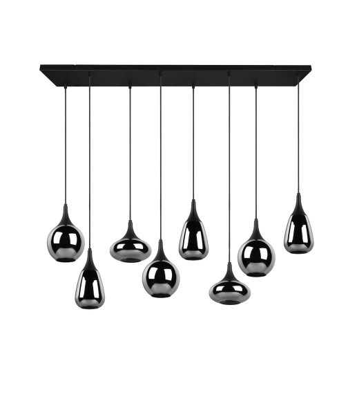 Lampa wisząca czarny metalizowany LUMINA 8xE14x40W Trio, 5834147