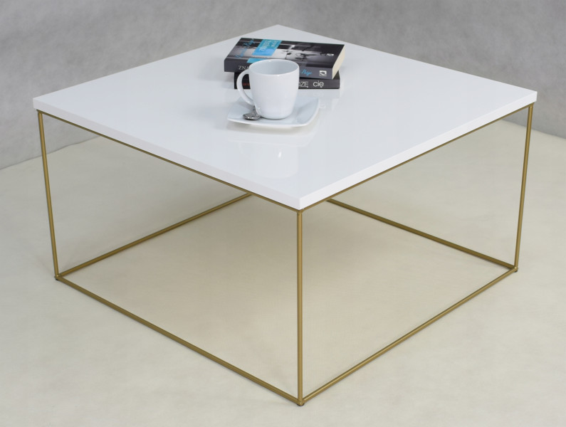 Ława Kawowa Druciana Stolik Loft Glamour Złoty BP, 5856142