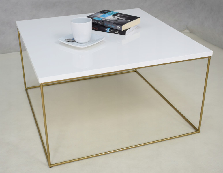 Ława Kawowa Druciana Stolik Loft Glamour Złoty BP, 5856143