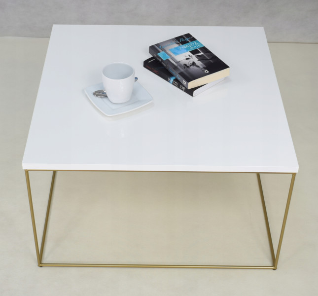 Ława Kawowa Druciana Stolik Loft Glamour Złoty BP, 5856144