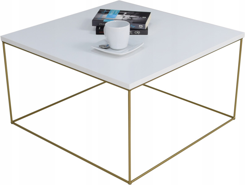 Ława Kawowa Druciana Stolik Loft Glamour Złoty BM, 5856177