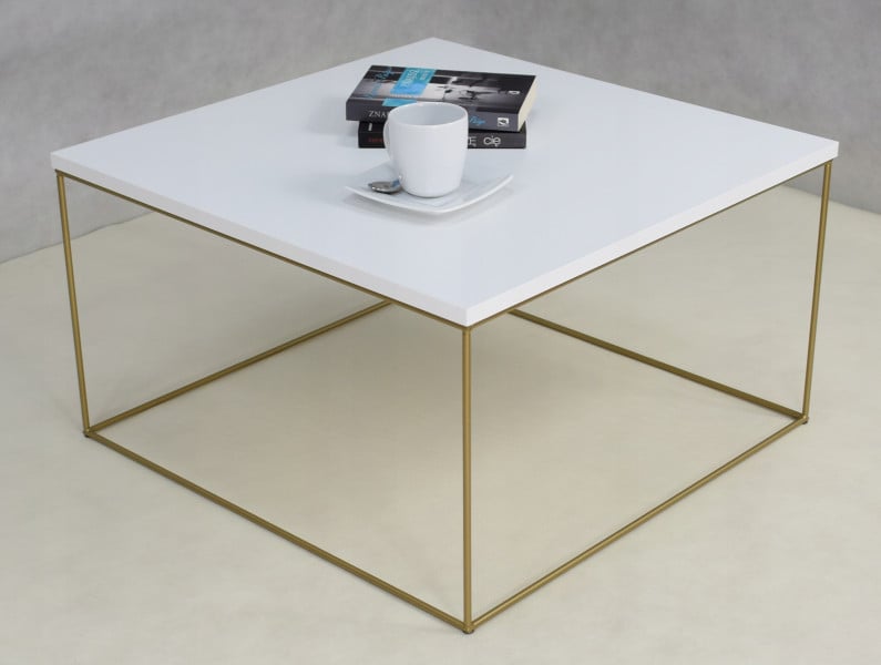 Ława Kawowa Druciana Stolik Loft Glamour Złoty BM, 5856178