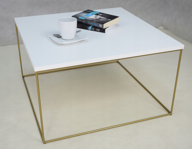 Ława Kawowa Druciana Stolik Loft Glamour Złoty BM, 5856179
