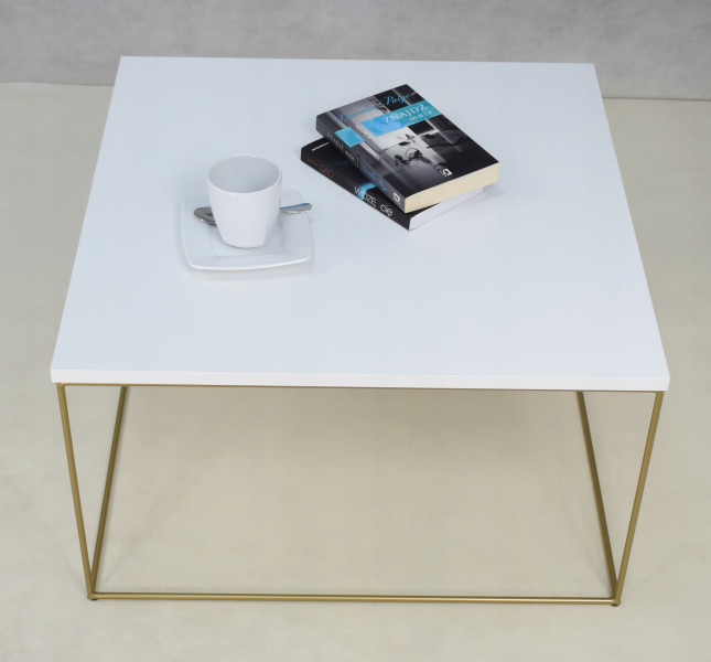 Ława Kawowa Druciana Stolik Loft Glamour Złoty BM, 5856180