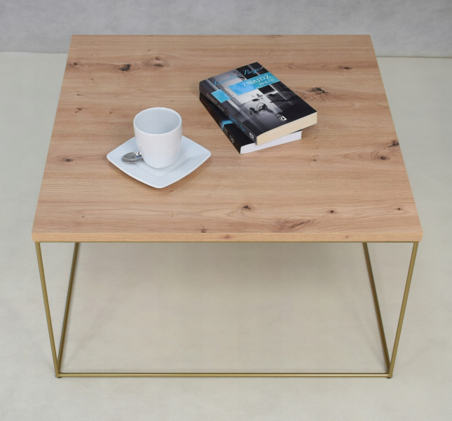 Ława Kawowa Druciana Stolik Loft Glamour Złoty DA, 5856189