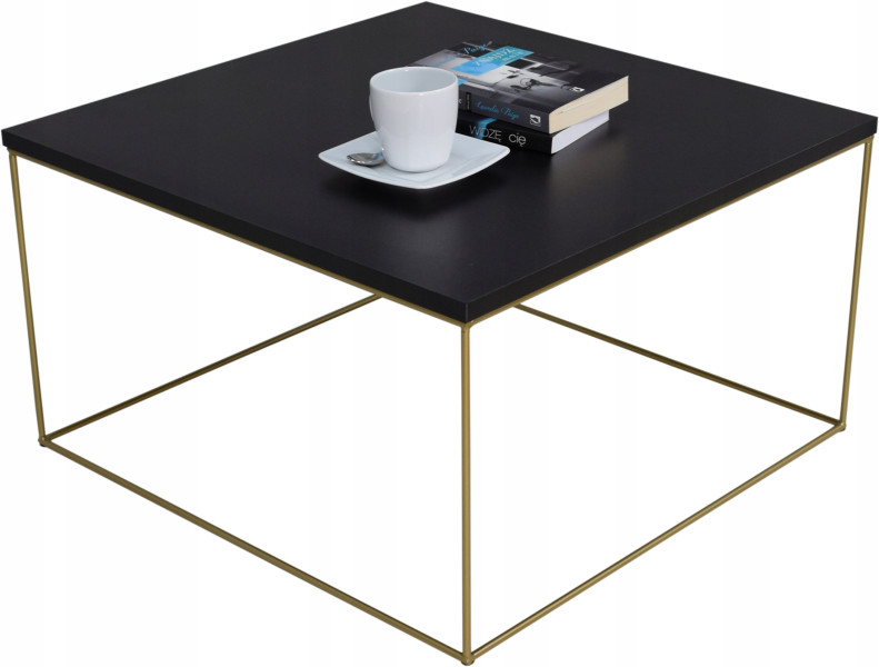 Ława Kawowa Druciana Stolik Loft Glamour Złoty CZ, 5856195
