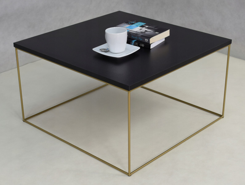 Ława Kawowa Druciana Stolik Loft Glamour Złoty CZ, 5856196