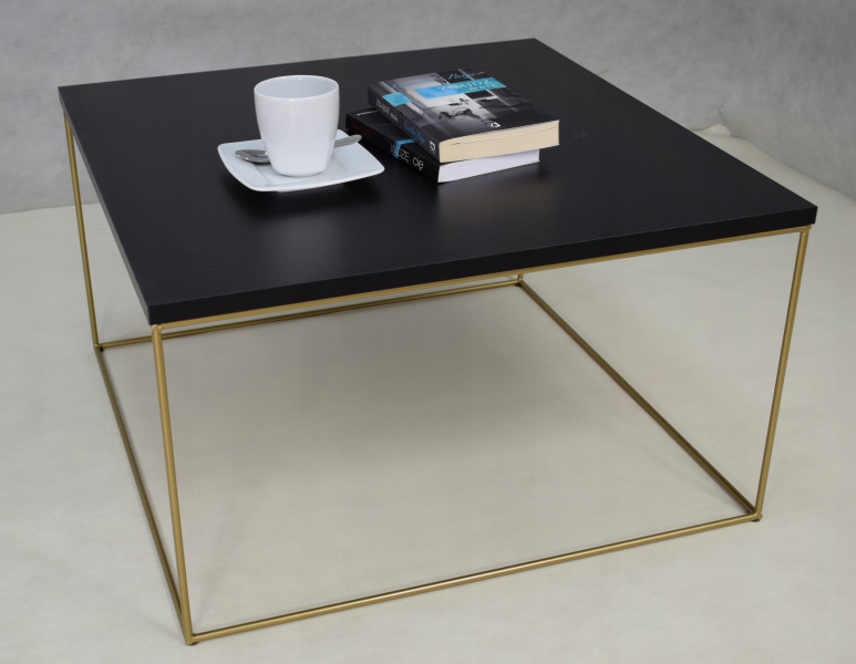 Ława Kawowa Druciana Stolik Loft Glamour Złoty CZ, 5856197