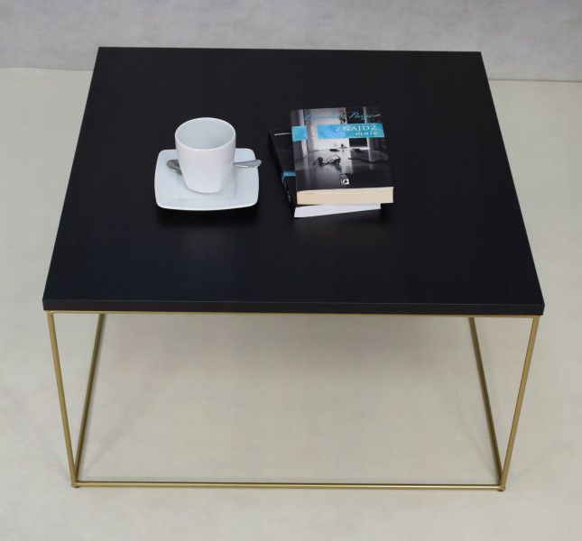 Ława Kawowa Druciana Stolik Loft Glamour Złoty CZ, 5856198
