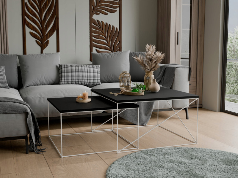 Ława Kawowa Druciana Stolik Loft Industrial Biały, 5856227