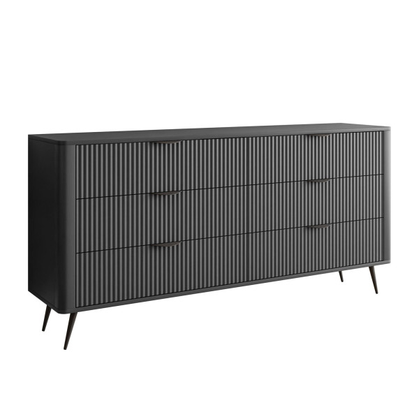 Komoda SCARLETT 6S z szufladami, czarny, 5888496