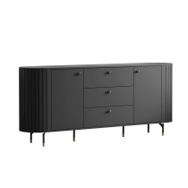 Produkt: Komoda ELODIE 190 cm 2D3S, czarny