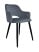 Inny kolor wybarwienia: Krzesło Milano noga czarna BL1