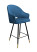 Inny kolor wybarwienia: Hoker krzesło barowe Velvet cz