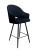 Inny kolor wybarwienia: Krzesło barowe Velvet czarna p