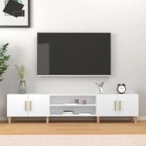 Szafka Pod Telewizor Biały Stolik Półka Szafka RTV  180x31.5x40 cm