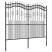 Panel Ogrodzeniowy Ogrodzenie Płot Stal 240x175 cm Czarny, 5992300