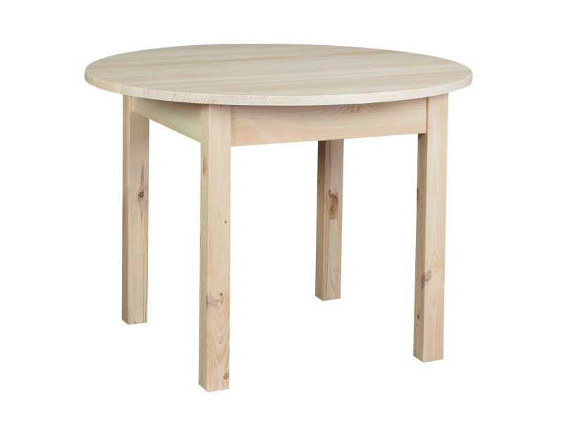Stół okrągły Ø103 drewniany, kolor sosnowy, 607594