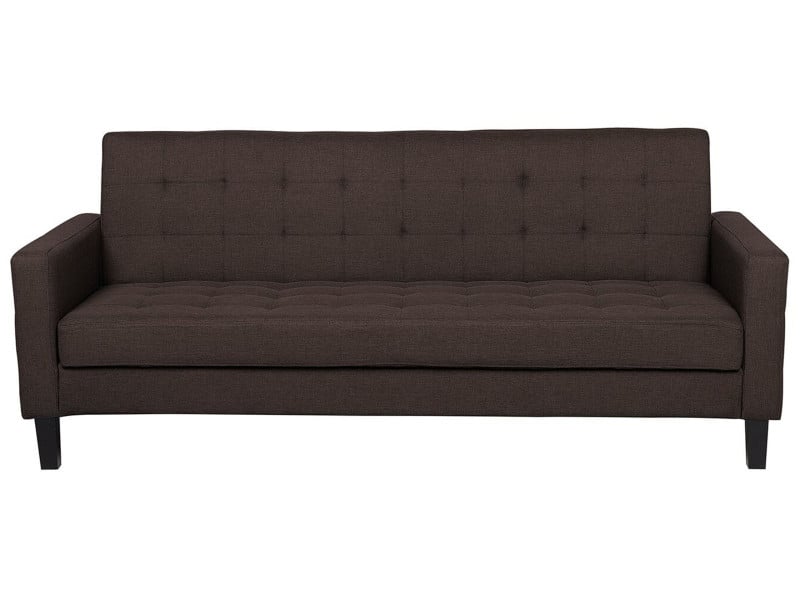 Sofa rozkładana ciemnobrązowa VEHKOO, 612640