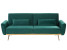 Inny kolor wybarwienia: Sofa rozkładana welurowa zielona EINA