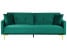 Inny kolor wybarwienia: Sofa rozkładana welurowa zielona LUCAN