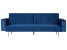 Inny kolor wybarwienia: Sofa rozkładana welurowa niebieska VISNES