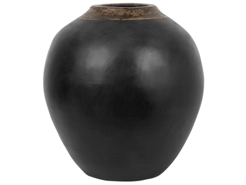 Wazon dekoracyjny postarzany 31 cm czarny, 615528