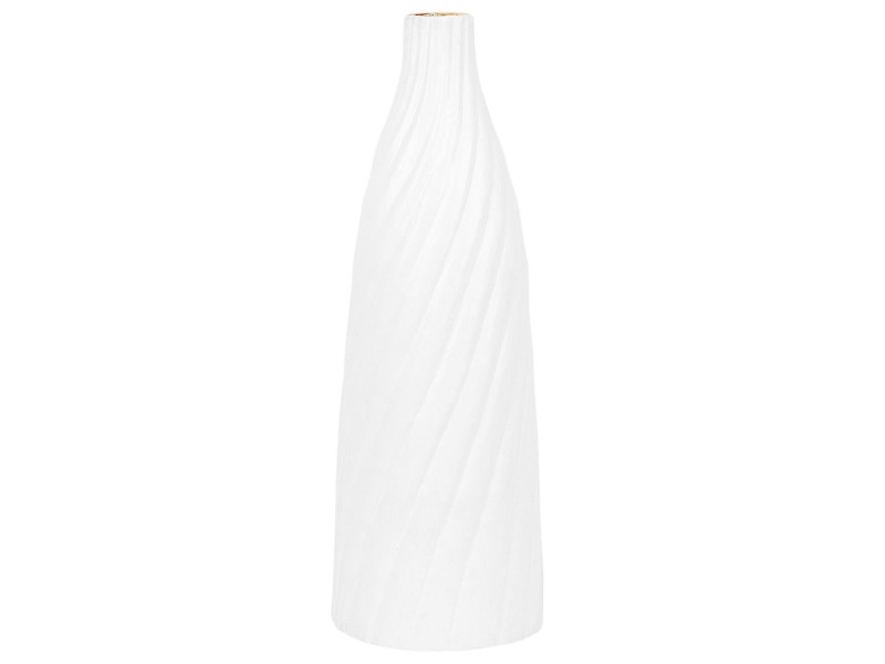 Wazon dekoracyjny 45 cm ceramiczny biały, 615821