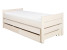 Produkt: Łóżko 90x200 podwójne spanie LEO, kolor bielony + stelaż
