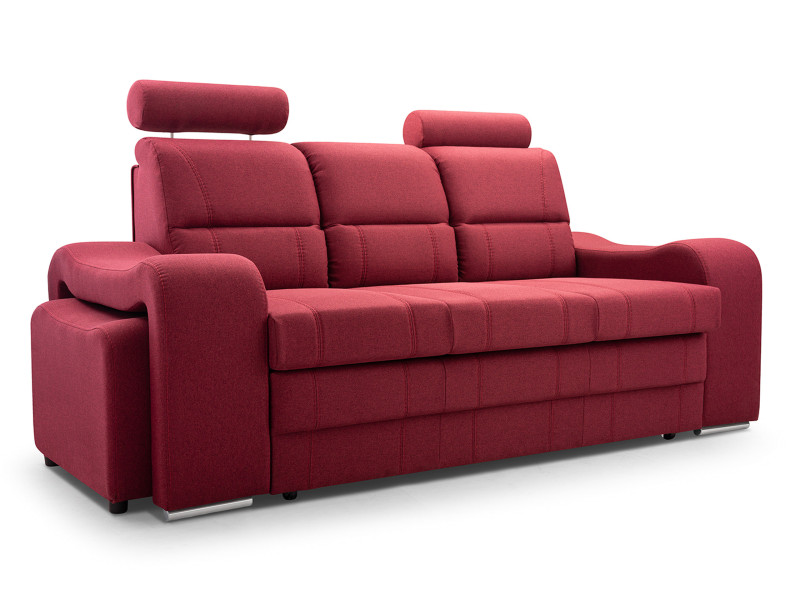Sofa rozkładana z pufami i regulowanymi zagłówkami MARS, 619234