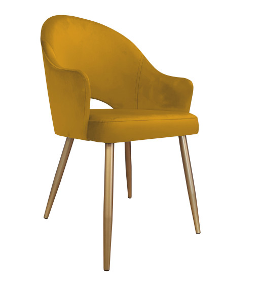Krzesło Velvet noga złota MG15, 619531