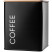 Produkt: Pojemnik z Pokrywką Pudełko Kwadrat Czarny Na Kawę