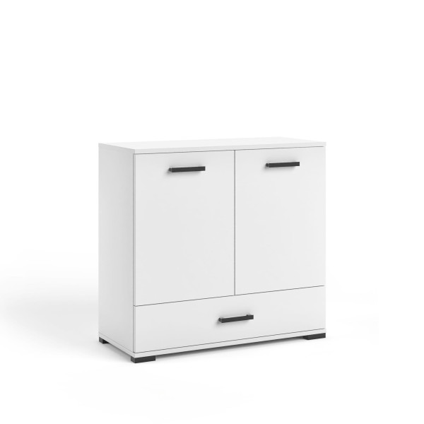 Komoda FELIX 1 biała 90 cm nowoczesna z szufladą i drzwiami, 6249999