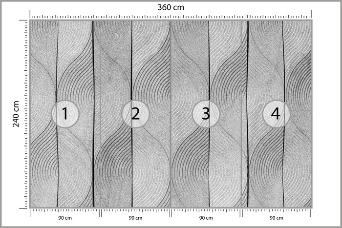 Fototapeta Do Salonu Abstrakcyjny Wzór Betonu 360x240cm, 628916