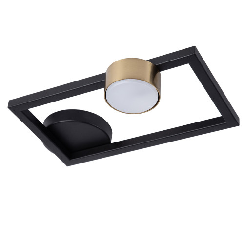 Spot prostokątny czarno-złoty FRAME 1xGX53x12W IP20 Sigma 909142 ...