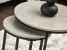 Zestaw eleganckich stolików do kawy 2w1 z betonu Karel S czarna noga, 6342487