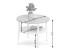 Elegancki stolik kawowy 60 cm kremowy z półką okrągły RENNE-S, 6378387
