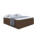 Inny kolor wybarwienia: Łóżko kontynentalne z pojemnikiem MARCE-BW - 140x200
