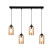 Lampa wisząca czarno-bursztynowy BISTRO 4xE27x40W Candellux, 6431648