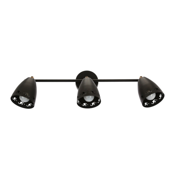 Lampa sufitowa czarno-złota COTY 3xE14x40W wym: 20x70x10 cm Candellux, 6432003
