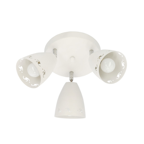 Lampa sufitowa biała COTY 3xE14x40W wym: 16x38x38 cm Candellux, 6432102