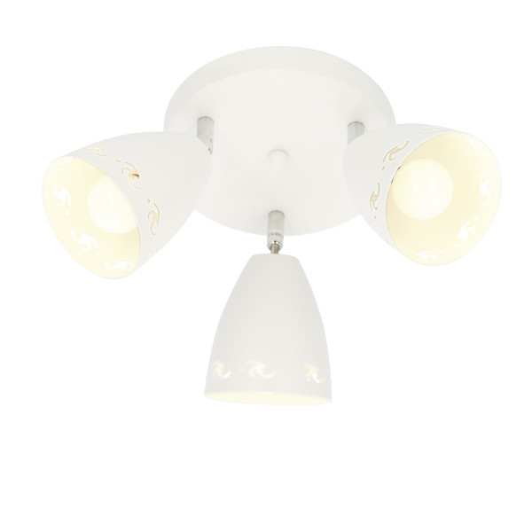 Lampa sufitowa biała COTY 3xE14x40W wym: 16x38x38 cm Candellux, 6432103