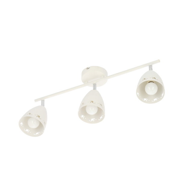 Lampa sufitowa biała COTY 3xE14x40W wym: 20x70x10 cm Candellux, 6432477